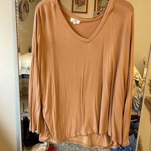 Taupe Piko Oversized Top